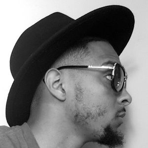 Black long straight brim fedora